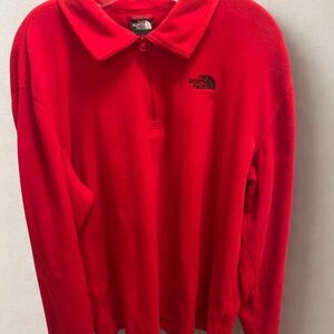 The North Face Vibrant Red Half-Zip Fleece